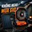 Quạt tích điện 20000mAh sạc năng lượng mặt trời pin liên tục nhỏ gọn dùng camping cắm trại, dã ngoại