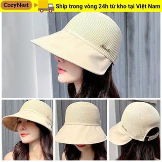 Mũ Xô COZYNEST, Mũ Chống Nắng Di Động Có Thể Gập Lại, Vành Rộng Mùa Hè Thoáng Khí Chống Tia UV Panama Mũ Nữ
