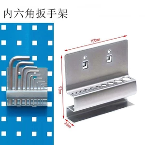 Dụng cụ kim loại Móc lỗ vuông Bảng giá lưu trữ phần cứng Bảng treo Hiển thị Móc treo Máy tính để bàn không thủng Lưu trữ SV93