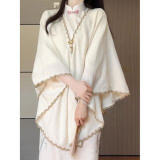 Sườn Xám Cách Tân Tay Lửng Rộng Phối Ren - Váy Tiểu Thư Tôn Dáng