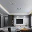 Đèn nền vuông led Lưới tản nhiệt Đèn hai đầu Phòng khách Lưới trần Khung nho nhúng Burden Light TYTC