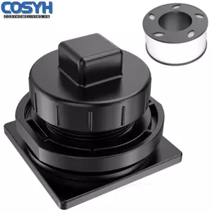 <cosyh>Drain Stopper Kit Abrasion-resistant For 100 Gallon Stock Tank Easy Installation