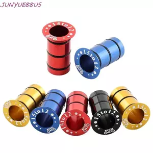 JUNYUE88US 2 Chiếc Xe Đạp Hub Thru Trục Adapter, 15mm Đến 12mm Hợp Kim Nhôm Thru Trục Bên Bao Adapter, Sửa Đổi Nhiều Màu Sắc Ổn Định Phía Trước Trục Thru Adapter Xe Đạp Sửa Đổi