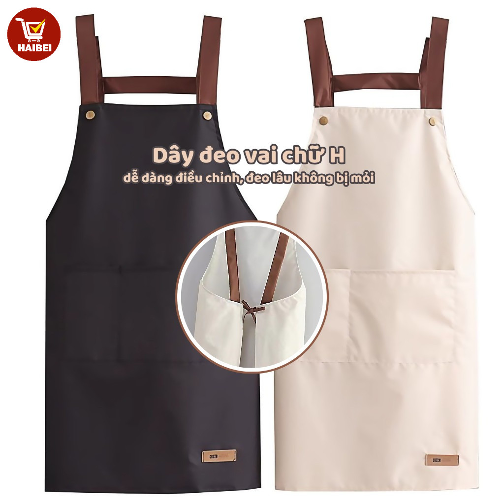 Tạp dề gia dụng, tạp dề nhà hàng cao cấp, chống thấm nước, chống bám bẩn, dễ giặt, đồng phục quán cà phê.