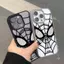 Ốp lưng iPhone 16/15/14/13 Người Nhện Trắng Phong Cách Thanh Lịch Tinh Tế Chống Sốc