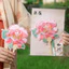 Sáng Tạo Quà Tặng Nhỏ Phong Cách Trung Quốc Mới Thêu Quạt Nhỏ Hoa Mẫu Đơn Hoa Hanfu Phụ Kiện