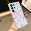 Ốp Điện Thoại Màu Kẹo ins Style Rose Butterfly Cho Honor 600 Lite 400 Pro Lite Smart 200 Pro Lite Smart 90 Smart Lite 70 Lite 4G 5G Vỏ Mờ Chống Rơi 2 in1 Bìa Cứng