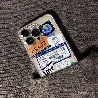 Nhãn sáng tạo Vỏ điện thoại trong suốt hợp thời trang độc đáo Thích hợp cho iPhone 17promax / 14promax / 16 / 13 / 15pro / 12pro / 13promax Vỏ chống va đập