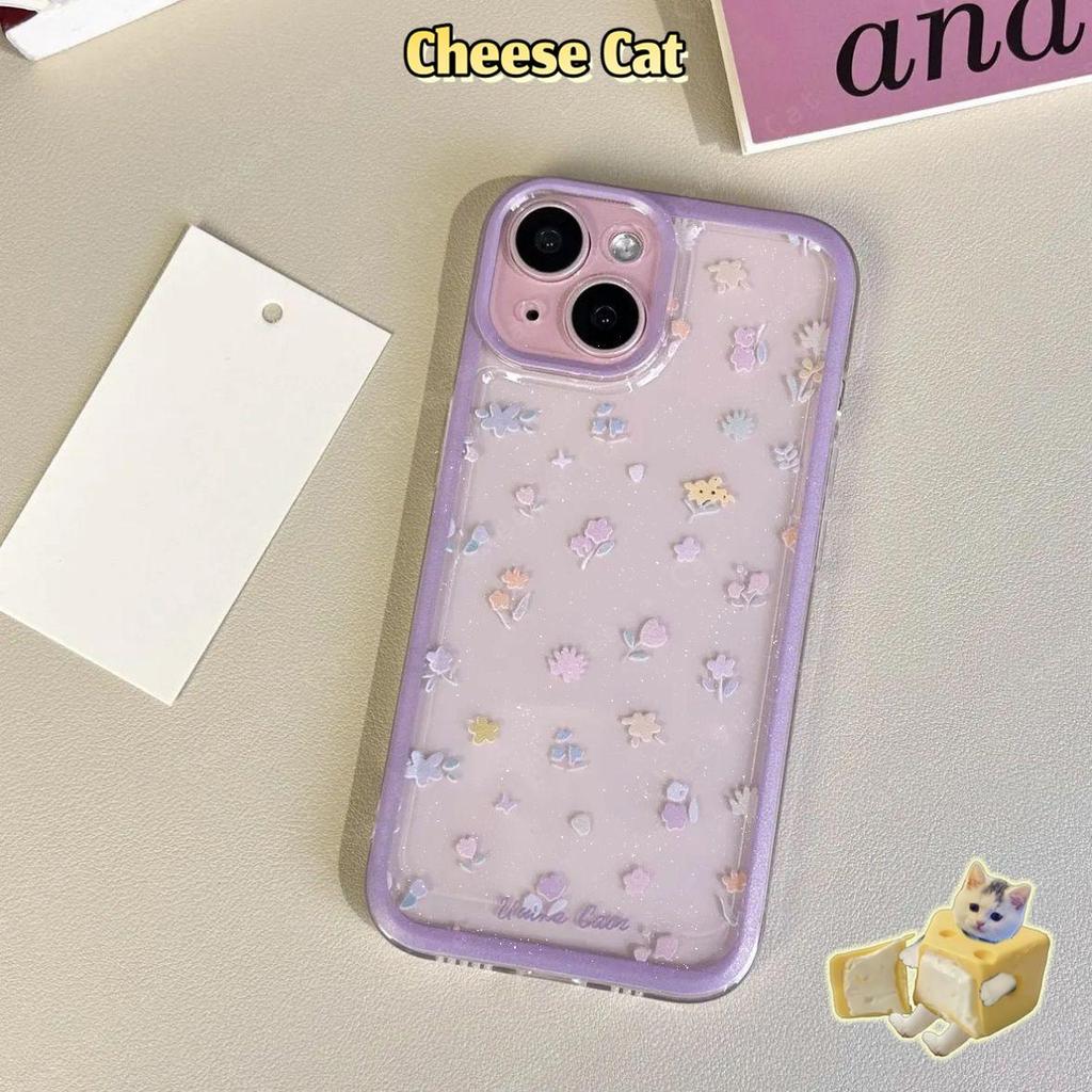 hoa màu vàng Ốp điện thoại hoa nhiều màu sắc cho iPhone 15 14 13 12 11 16 17 Pro Max 17 Air 16E Xs Max XR X 6 7 8 Plus