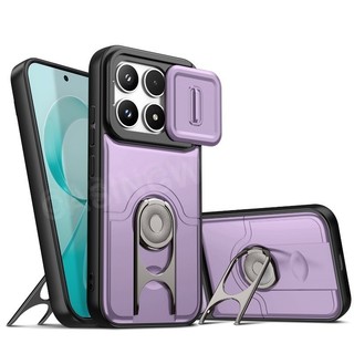 Ốp lưng Xiaomi 14T Pro 15T Pro 17T Pro 15 Ultra 5G 4G 360° Xoay Vòng Chân Đế Trượt Cửa Sổ Vỏ Điện Thoại Bảo Vệ Mặt Sau Chống Sốc