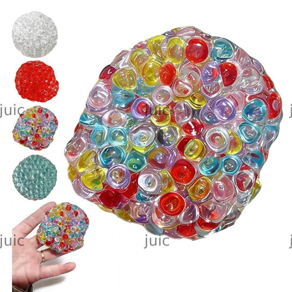 JUIC Quả bóng có thể bóp được, Đồ chơi giảm căng thẳng họa tiết siêu mềm, Gel nhớ giòn thời trang Đồ chơi thần tài giác quan có thể đúc được Giảm căng thẳng
