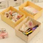 Hộp lưu trữ viền sóng màu Pastel Thùng đựng nhựa có thể xếp chồng lên nhau