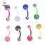 8 Chiếc Mix Acrylic Lấp Lánh Nút Bụng Rốn Nhẫn Barbell Body Piercing Trang Sức [Mina]