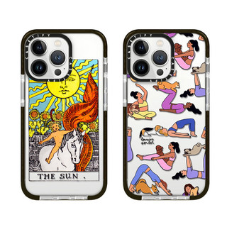 Tarot Sun Yoga Girl Hoạt Hình TPU Ốp Lưng Điện Thoại iPhone 17 16 15 14 12 13 11 Pro Max X XR XS Bìa Mềm