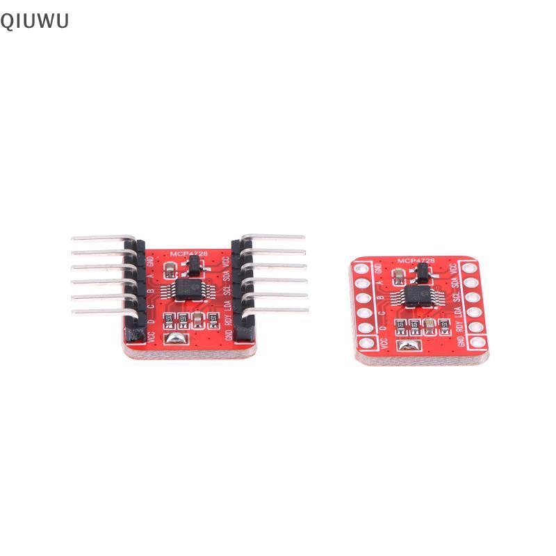 Mô-đun DAC 4 kênh 12-Bit có thể lập trình QIUWU MCP4728 cho các giải pháp điện áp điện tử DIY.