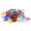 BEABOUT 100 Chiếc Chip Đếm Tròn, Chip Bingo Montessori Bằng Nhựa Trong Suốt, Trò Chơi Đầy Màu Sắc Nhẹ Trò Chơi Thẻ Đảng Trò Chơi