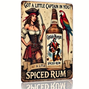 CIFbuy Vintage Cướp Biển Kim Loại Treo Tường Nghệ Thuật Trang Trí Cho Quán Bar Home Man Cave