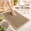 Thảm Lau Chân Vải Tổ Ong Waffle Cao Cấp, Thảm Nhà Tắm Thấm Hút Nhanh Chống Trượt Có Thể Giặt Máy