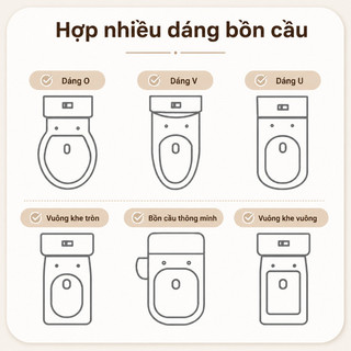 Ghế ngồi bô gấp cho bé dùng bồn cầu, di động chống trượt chống văng, cốc hút cố định, dễ giặt cho phòng tắm