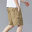 Quần short nam có khóa kéo nhẹ mùa hè có nhiều túi, quần short dáng rộng