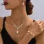 KUZHEN 3 Chiếc Thời Trang Và Sang Trọng Cưới Zircon Nelaces Bông Tai Bộ Vòng Tay Nữ Trang Sức Quà Tặng HOT