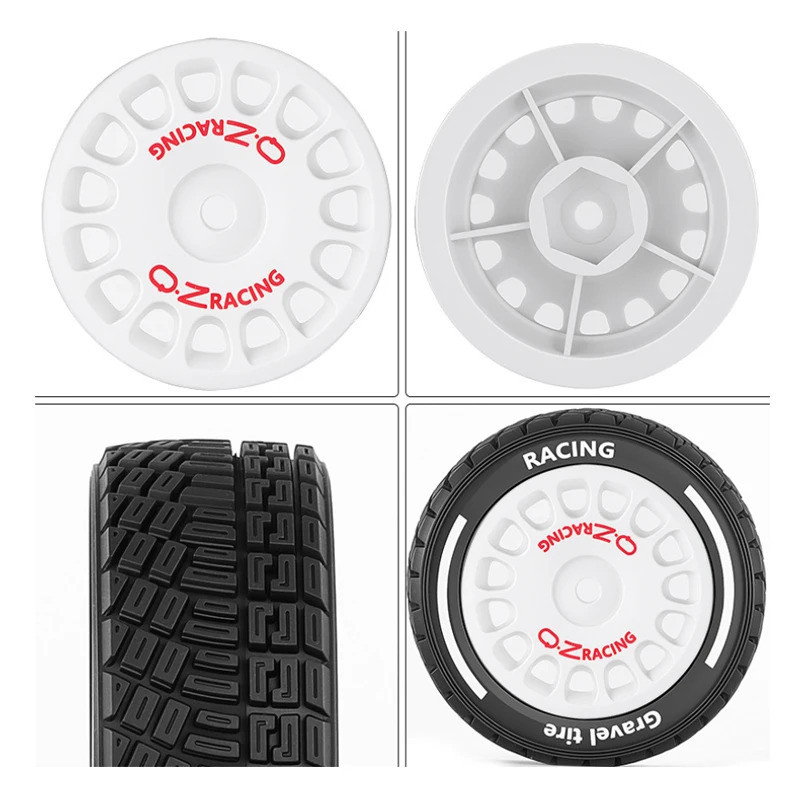 4 60mm 12mm Hex High Grip On-Road Rally Lốp Xe Bánh Xe Cho 1 / 14 MJX 14301 14302 14303 14304 RC Xe Nâng Cấp Phần