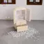 HFTOY 1 Bộ Đồ Ăn Thu Nhỏ Chơi Nhà Bếp Cảnh Nhà Thơ Nội Thất Mẫu 1: 12 Nhà Chơi Đồ Chơi Nhà Búp Bê Hoạt Hình Tủ Lạnh Mini ~