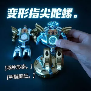 Biến Dạng Robot Đầu Ngón Tay Xoay Biến Dạng Hai Trong Một Bé Trai Giải Nén Tiện Dụng Dụng Cụ Đồ Chơi Quà Tặng 5.31