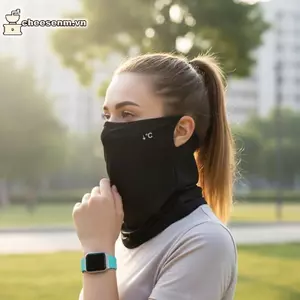 Mặt nạ chống tia cực tím mùa hè Cheenm Ice Silk Ne Sun Cover để làm việc ngoài trời và du lịch Sử dụng VN