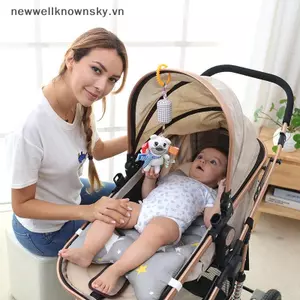 MỚI Sơ Sinh Cảm Giác Treo Lục Lạc Mềm Mại Đồ Chơi Học Tập Sớm Trẻ Em Xe Đẩy Trẻ Sơ Sinh Xe Giường Cũi Có Miếng Dán Cho Trẻ Tập Đi SKY