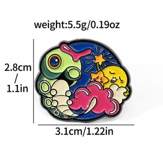5 Cái / bộ Dễ Thương Sáng Tạo Pokemon Psyduck Kim Loại Trâm Pin Cho Ba Lô Quần Áo