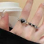Nhẫn nữ hình trái tim zircon khí chất thời trang có thể điều chỉnh màu gradient