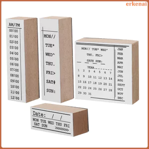 Handmade Nhật Ký Tem Thủ Công Cao Su Tem Lịch Người Tổ Chức Sách Tạp Chí Thẻ Sổ Lưu Niệm erkenai