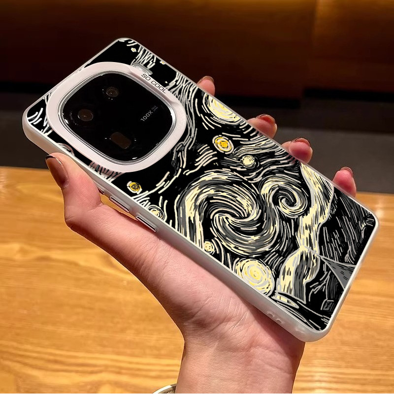 Dành cho IQOO 15 Ultra / 15R / 13 / 12 / Z11 / Z10 Turbo + “Bầu trời đầy sao ” Vỏ điện thoại viền mềm lưng cứng / IQOO Neo 11 / Neo 10 Z9 Turbo Z10X Neo 9 Pro Vỏ IQOO chống sốc