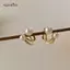 AqToCna Pháp Ánh Sáng Sang Trọng Hoa Tulip Hoa Ngọc Trai Bông Tai Dành Cho Nữ Zircon Hàn Quốc Tinh Tế Bông Tai Dự Tiệc Trang Sức Giáng Sinh Quà Tặng AqToCna