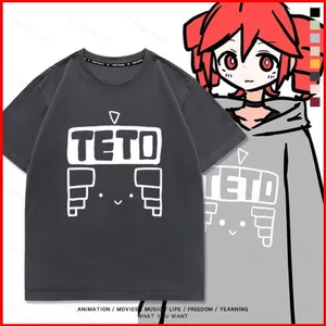 YB1 Kasane Teto UTAU cùng phong cách Cosplay vải mùa hè Áo thun Anime tay ngắn hàng đầu BY1