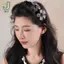 Kẹp tóc kim cương Phụ kiện thời trang bằng kim cương giả hoa ba chiều dành cho bé gái Những dịp thường ngày