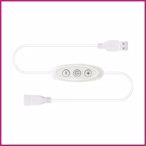 Bộ điều chỉnh độ sáng đèn LED 3 nút Bộ điều khiển độ sáng đèn LED Điều khiển độ sáng USB 8 cấp để chiếu sáng gia đình Cửa hàng phòng kháchidaevn