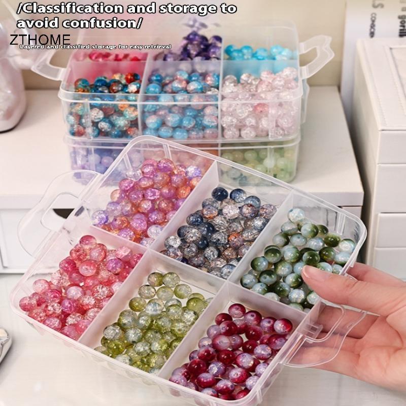 ZTHOME 1 / 2 / 3 / 4 Tầng Trong Suốt Có Thể Điều Chỉnh Khe Cắm Ổ Cắm Bằng Nhựa Hộp Bảo Quản Để Tổ Chức Đồ Chơi Phụ Kiện Trang Sức HOT