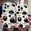Ốp lưng tương thích cho iPhone 17 Air 16 15 14 13 12 11 Pro X XR XS Max SE 2020 6 7 8 Plus Kem gợn sóng cạnh cong Motif Coal Ball NYK316