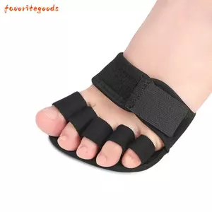 FAVORITEGOODS Miếng đệm bàn chân trước năm ngón chân, Miếng đệm ngón chân có thể điều chỉnh Chèn Bộ chia ngón chân, Chăm sóc thoải mái Giảm sốc Chăm sóc bàn chân Giảm đau chân Đế nửa ngón chân