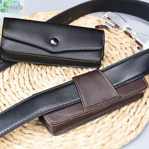 Hộp đựng kính JVSUB Thắt lưng hào phóng Hộp đựng da có thể đeo được