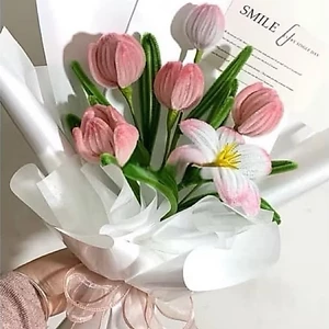bó hoa kẽm nhung xinh xắn làm quà tặng