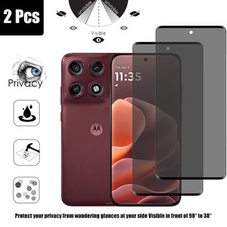 Moto edge 70 Pro Plus 2 Chiếc Kính Cường Lực Chống Gián Điệp Bảo Vệ Màn Hình Riêng Tư Cho Motorola Signature 70 60 Fusion 5G