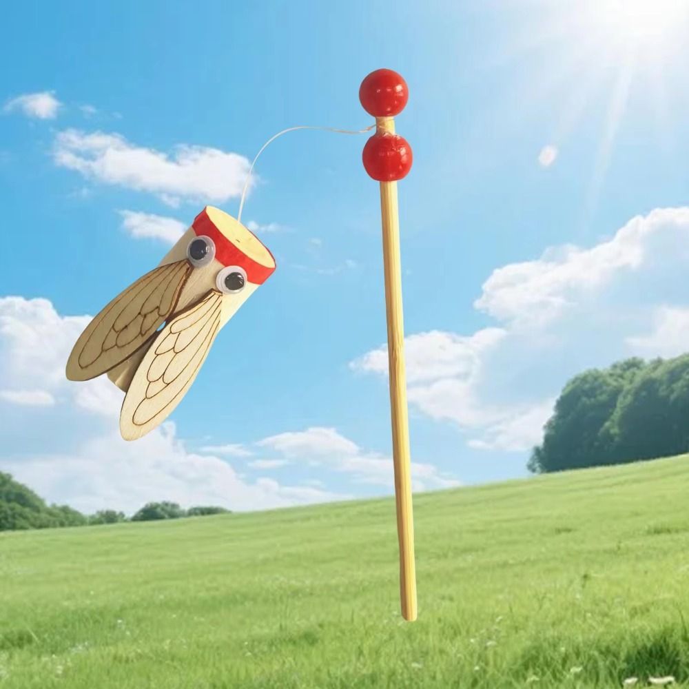 Đồ chơi Cicada tre JIMMYCHOOEC, Nhạc cụ DIY Thí nghiệm khoa học thủ công, Thiết kế lắc truyền thống Trung Quốc mới lạ Máy tạo âm thanh Máy tạo âm thanh tre phát triển khả năng nghe