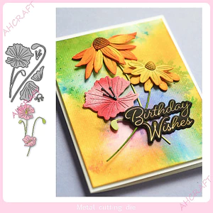 Hoa Sen Lá Hoa Cỏ Lá Sen Kim Loại Carbon Cắt Thép Khuôn DIY Dập Nổi Mẫu Sổ Lưu Niệm Album Ảnh Thiệp Chúc Mừng Cắt Chết Giấy Nghệ Thuật Khuôn