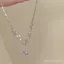Siêu Nhấp Nháy Zircon Thoát Khỏi Vòng Cổ Công Chúa Nữ Cao Cấp Ánh Sáng Sang Trọng Niche Tính Khí Tinh Tế Clavi