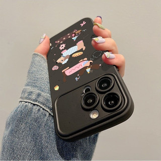 Bánh Dachshund Hàn Quốc Thích Hợp Cho iPhone 17 Pro Ốp Lưng Chống Sốc XS Max 15 Pro Max 17 Pro 11 Pro XR 12 14 16 ProMax 7 Plus 13 Ốp Điện Thoại Silicon Mềm Mờ