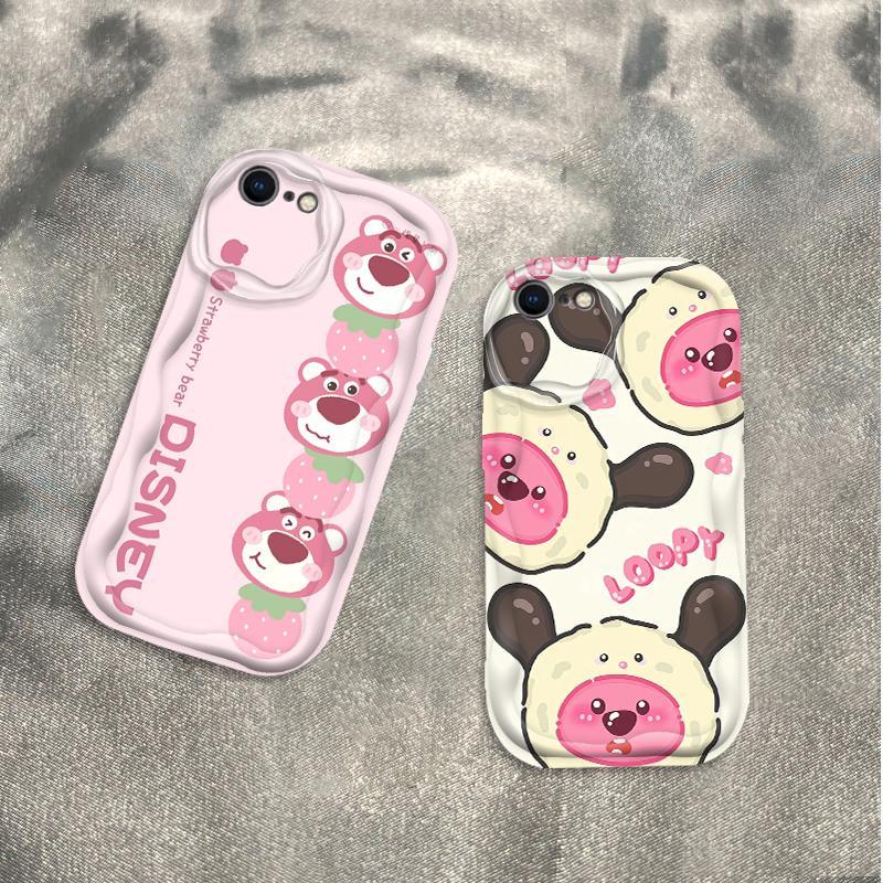 Thích hợp cho iPhone 6 6S 6 Plus 6S Plus 7 8 Plus SE 2020 3D TPU mềm Lotso Bear Loopy Vỏ điện thoại chống sốc