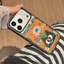Ốp Điện Thoại Hoa Mèo Đen Graffiti Cho iPhone 17 Pro Max 16 15 14 13 Vỏ Bảo Vệ Chống Sốc